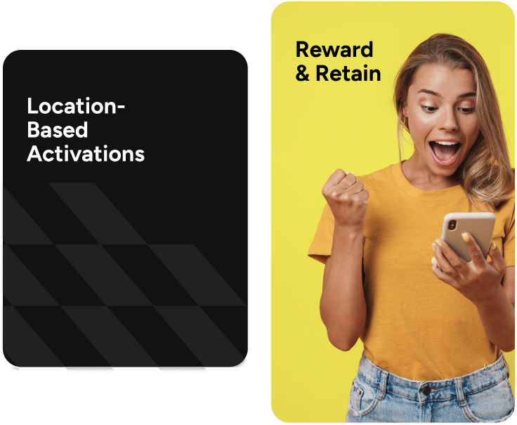 Location-based activations that reward and retain