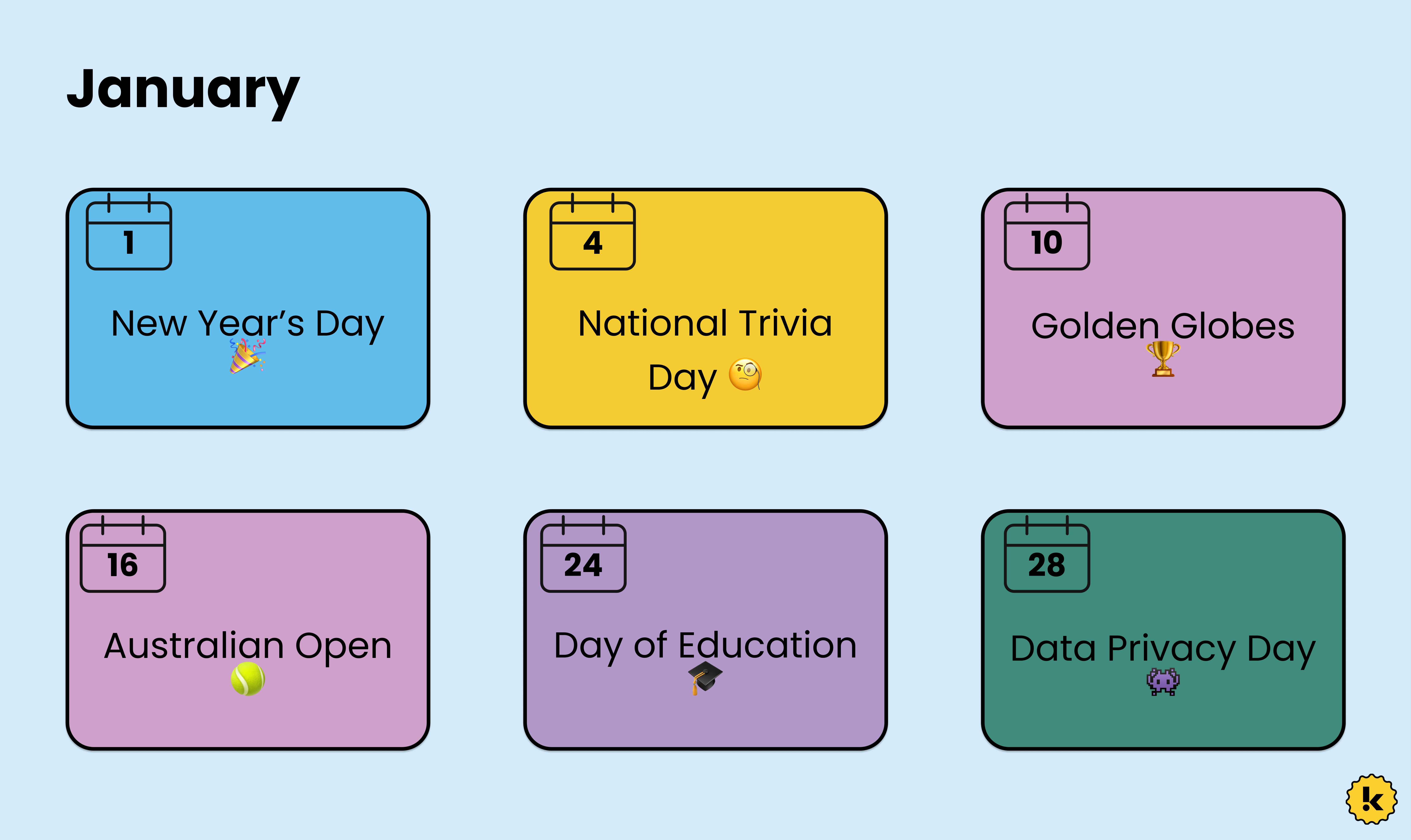 2023 Marketing Calendar Komo
