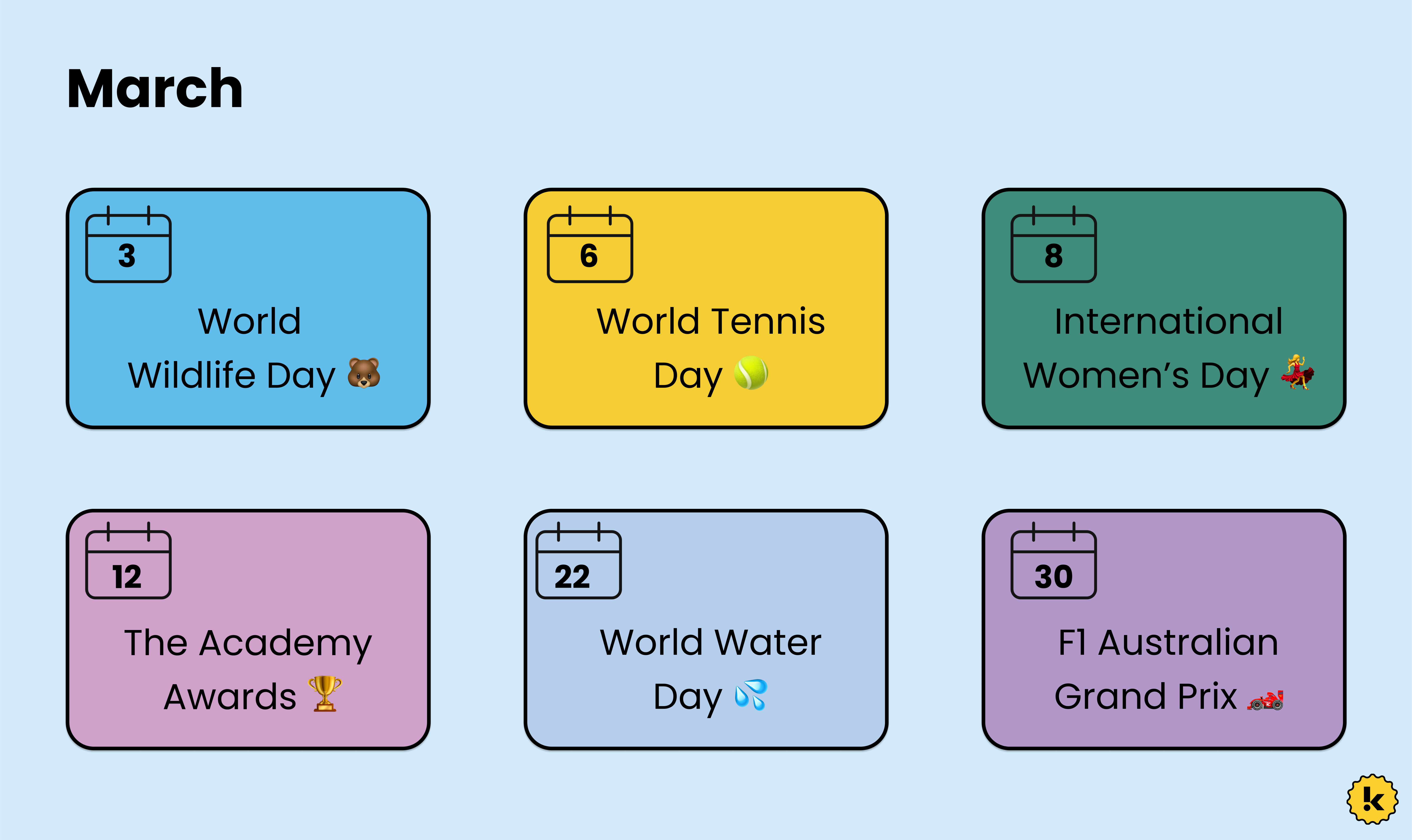 2023 Marketing Calendar Komo